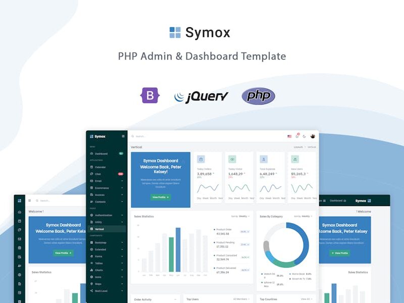 Symox - PHP Admin & Dashboard Template