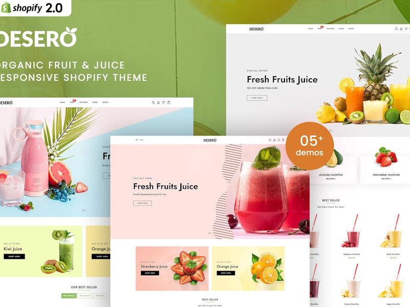 Desero - Organic Fruit & Juice Shopify 2.0 Theme