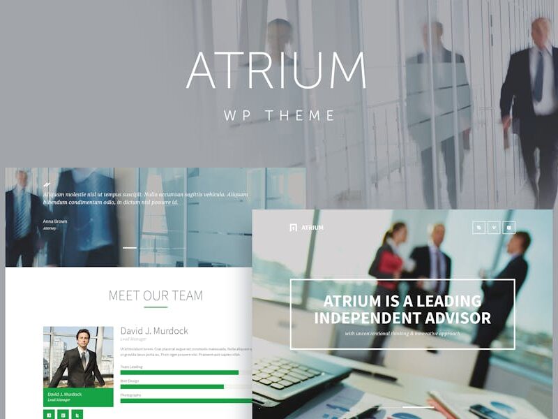 Atrium - Finance Consulting WordPress Theme