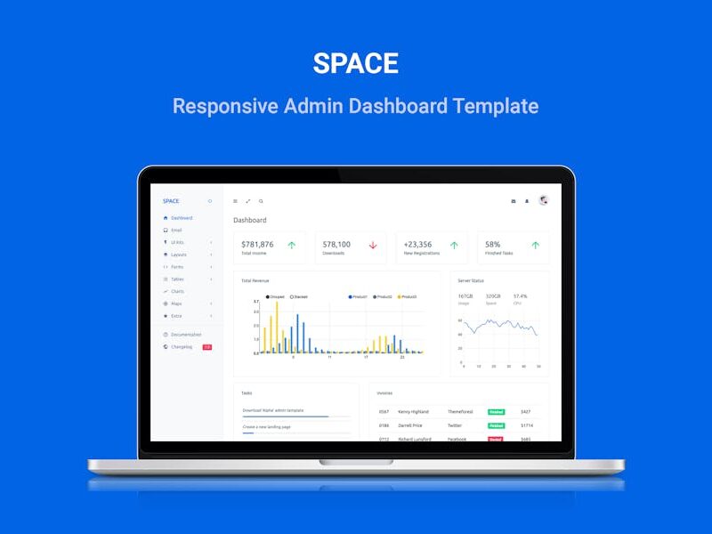 Space - Responsive Admin Dashboard Template