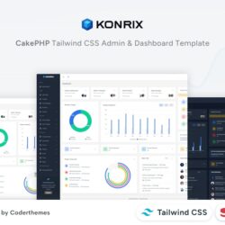 Konrix – CakePHP Tailwind CSS Admin & Dashboard