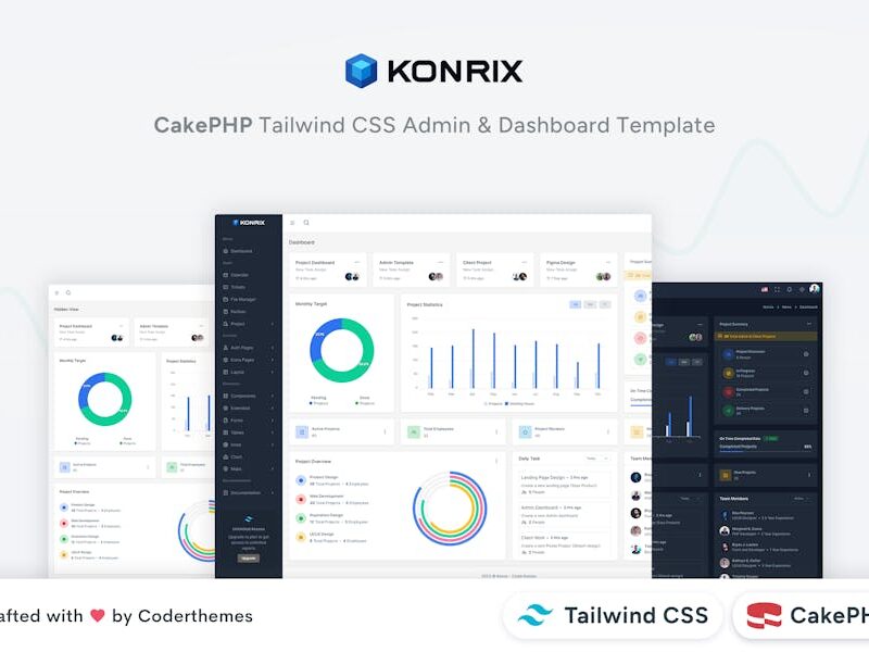 Konrix - CakePHP Tailwind CSS Admin & Dashboard