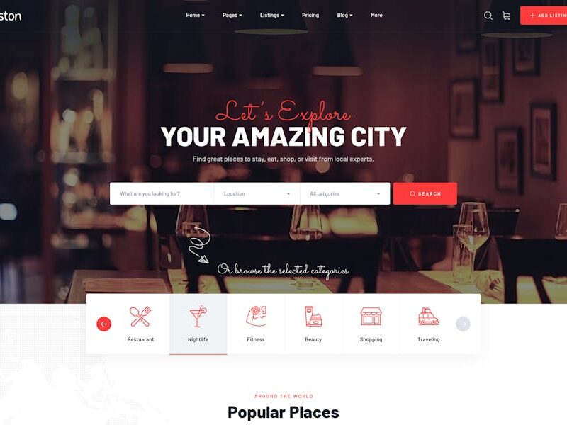 Ziston - Directory Listing WordPress Theme