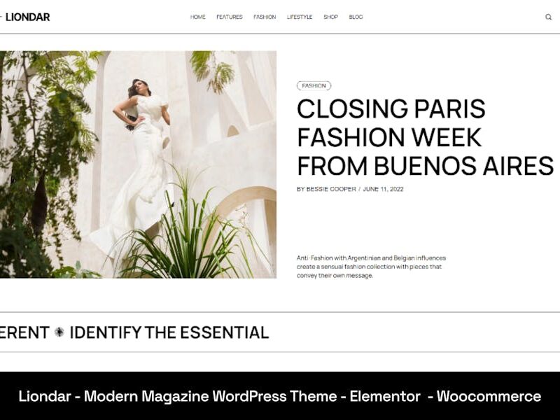 Liondar - Modern Magazine Theme