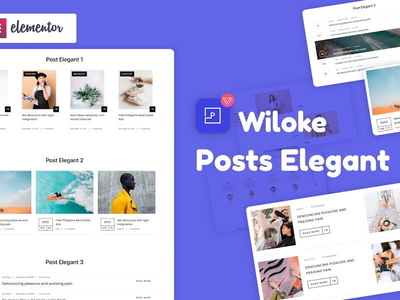 Wiloke Blog Post Elegant for Elementor