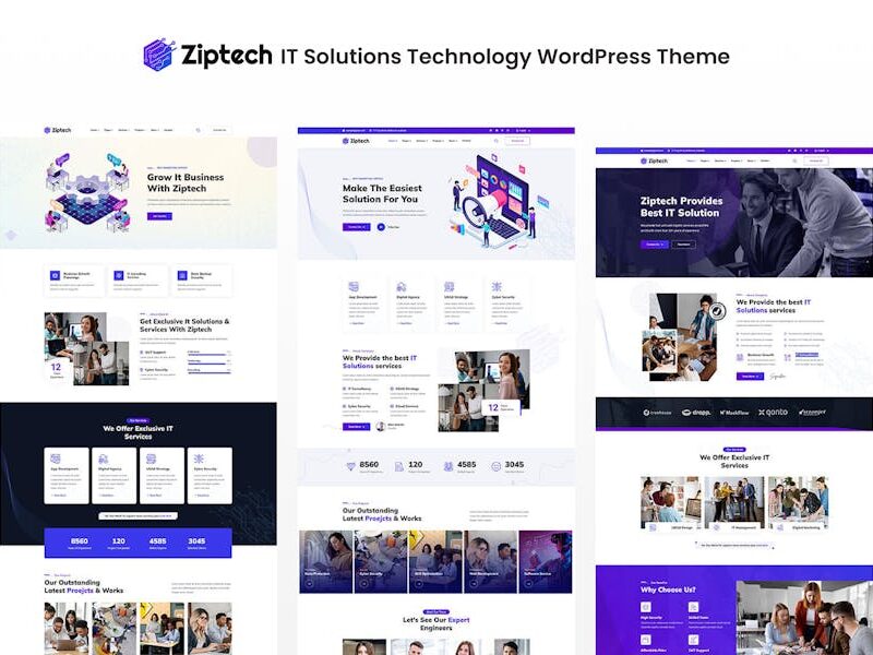 Ziptech - IT Solutions Technology WordPress Theme