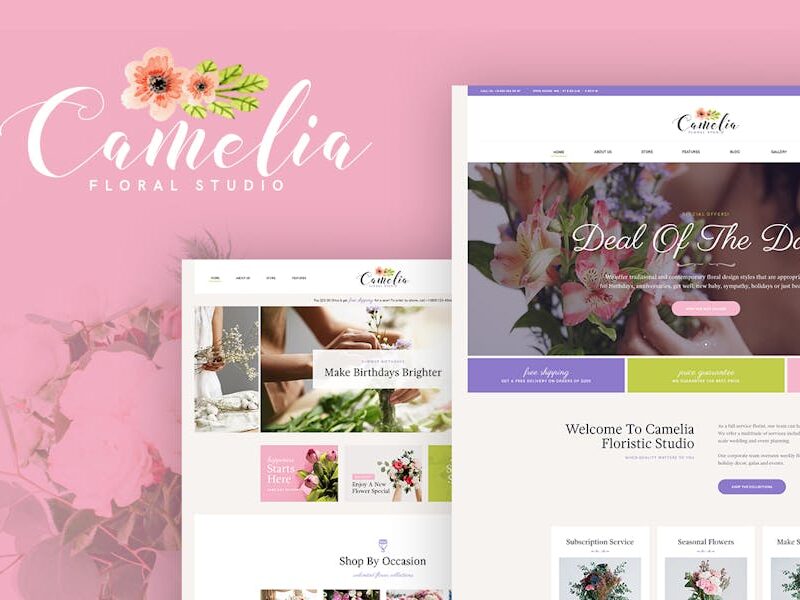 Camelia - A Floral Studio WordPress Theme