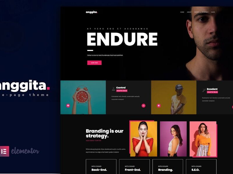 Anggita - One Page Portfolio Theme