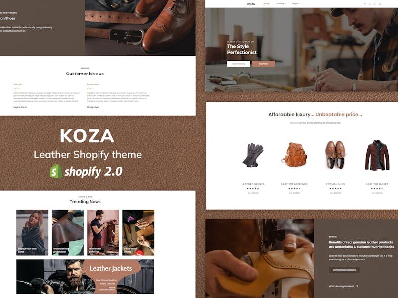 Koza - Leather Market Premium Shopify Theme