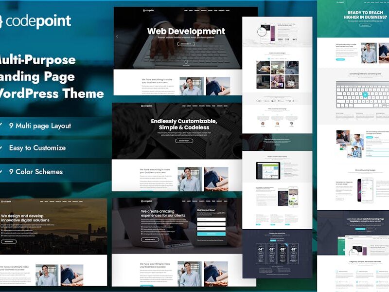 CodePoint - Landing Page WordPress Theme