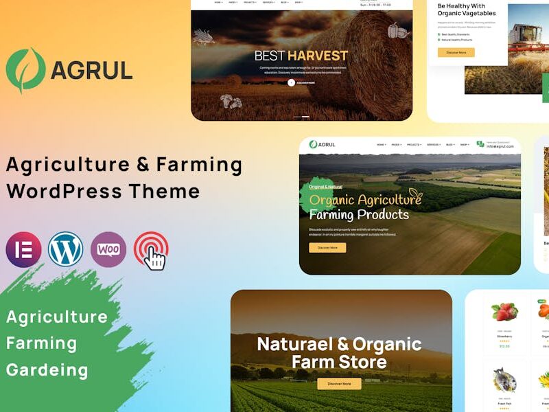 Agrul - Agriculture Farming WordPress Theme