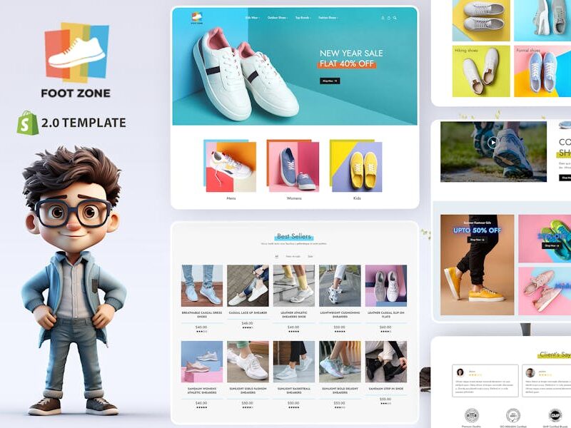 Footzone - Footwear Shoes & Sandals Shopify Theme