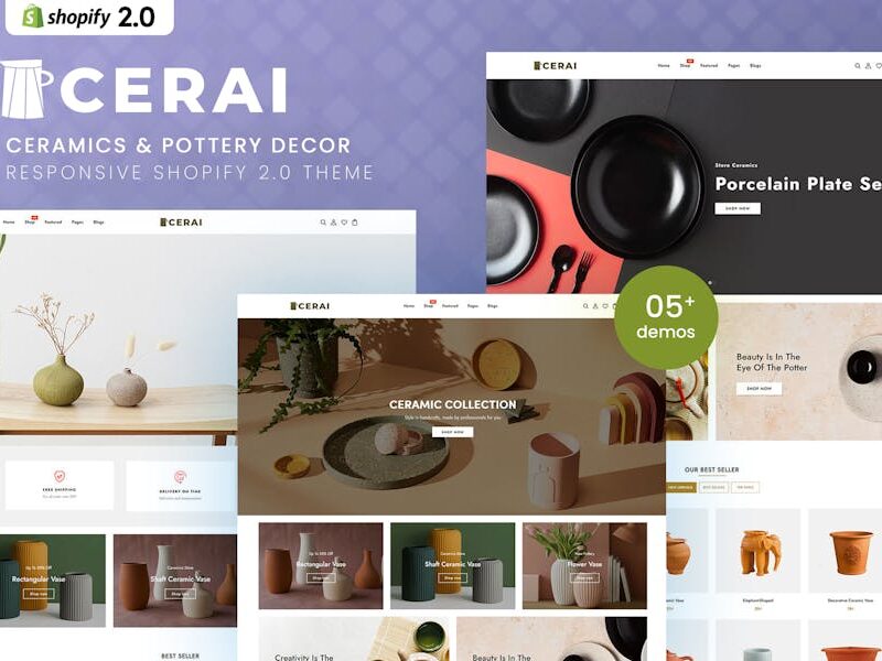 Cerai - Ceramics & Pottery Decor Shopify 2.0 Theme