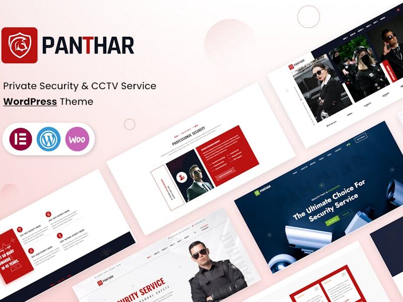 Panthar - Security & CCTV Service WordPress Theme