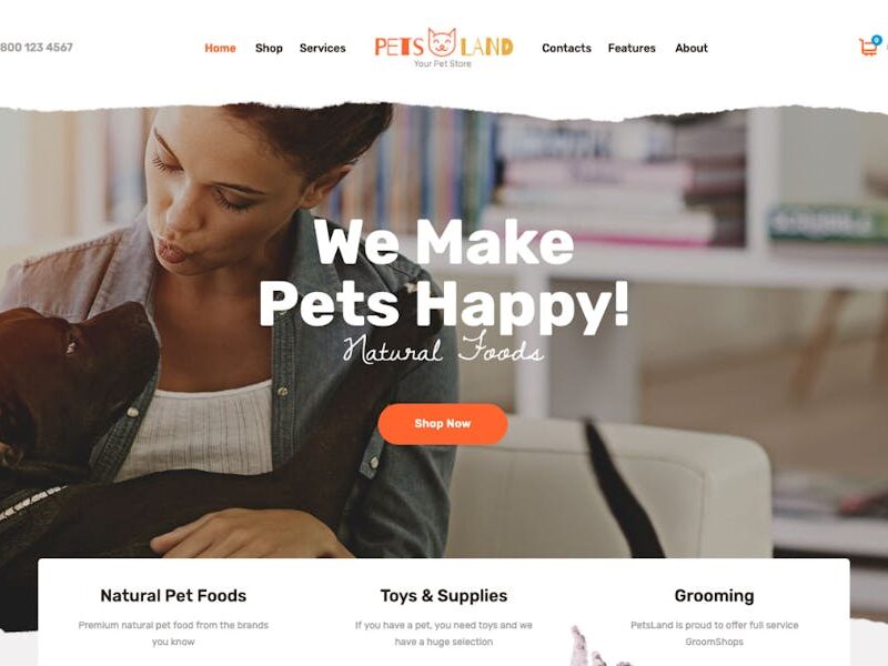 Pets Land | Domestic Animals Shop & Veterinary WP