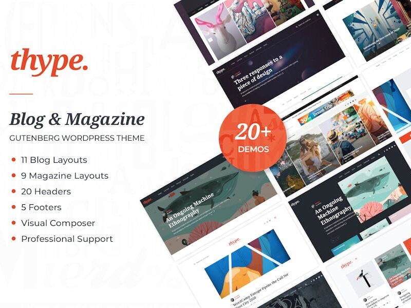 Thype | Personal Blog & Travel WordPress Theme