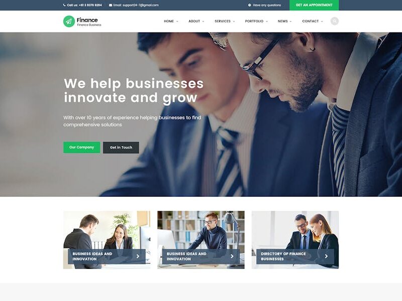 Finance - Consulting, Accounting WordPress Theme