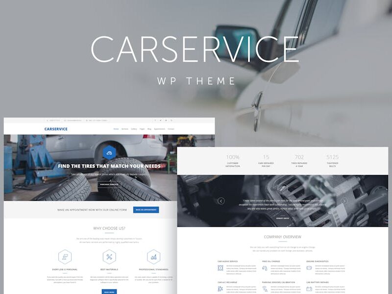 Car Service - Mechanic Auto Shop WordPress Theme