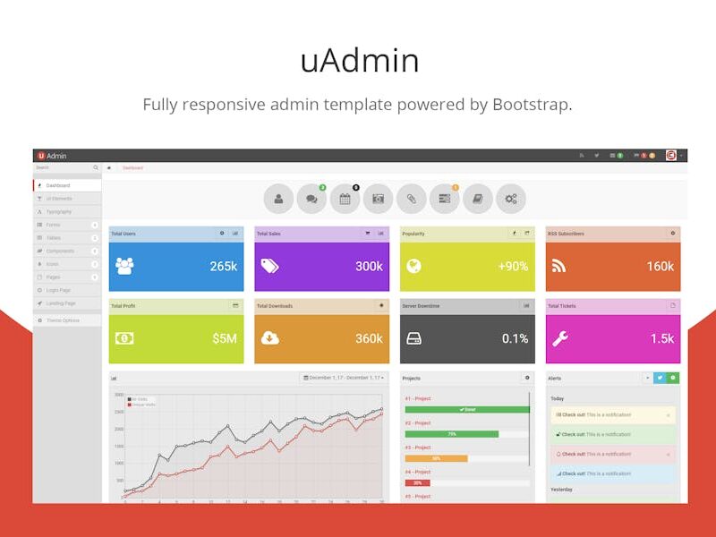 uAdmin - Bootstrap Admin Template