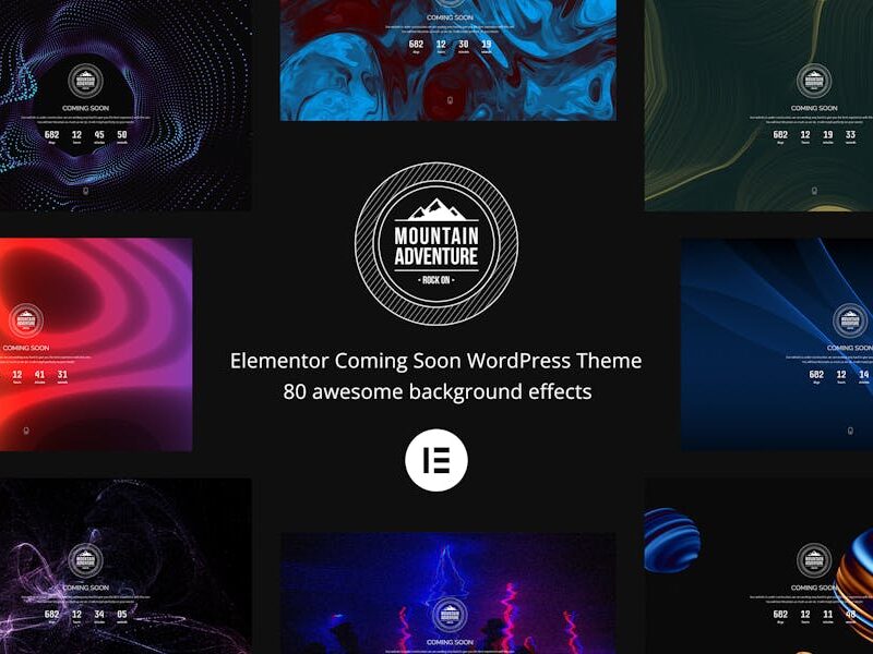 Mountain - Elementor Coming Soon WordPress Theme