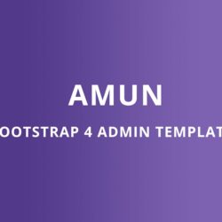 Bootstrap 4 Admin Template – Amun