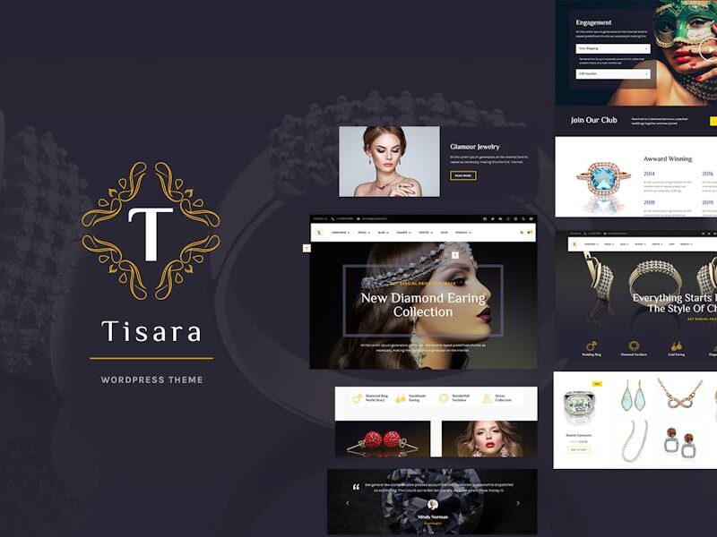 Tisara Jewelry WooCommerce Theme