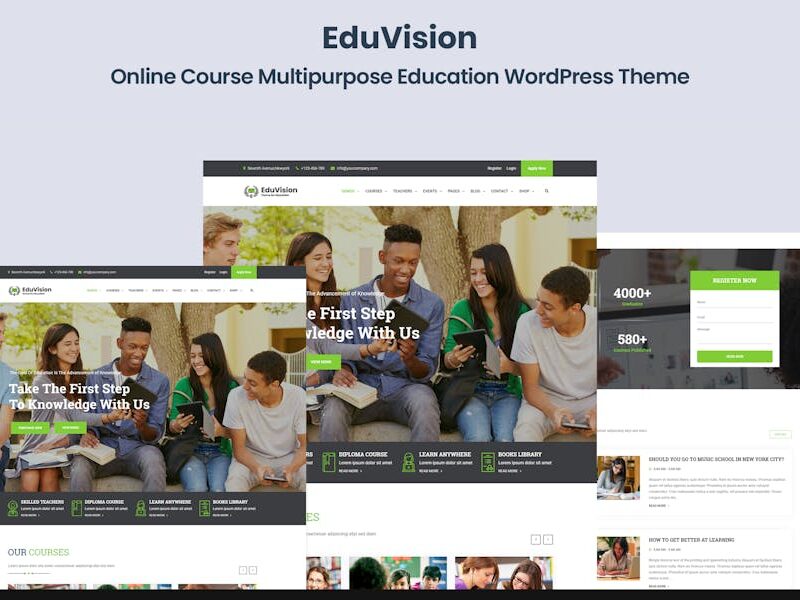 Eduvision - Online Course Education WordPress
