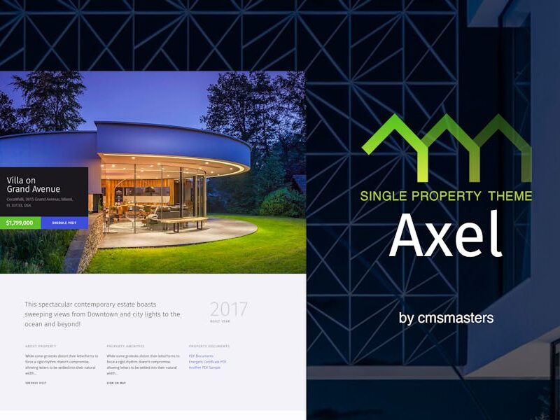 Axel - Single Property Real Estate Theme