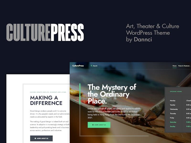 CulturePress - Art & Culture WordPress theme