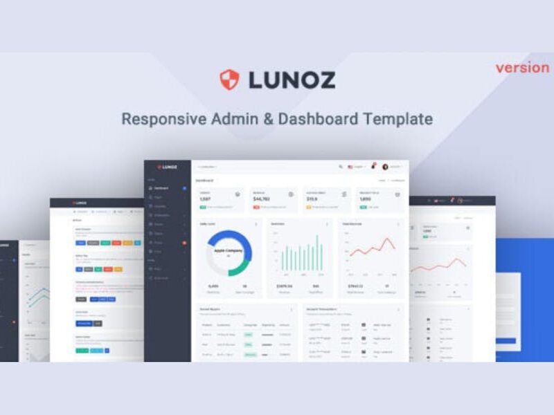 Bootstrap Admin & Dashboard Template - Lunoz
