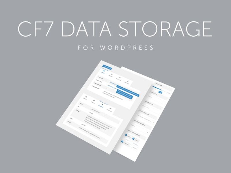 Contact Form 7 Data Storage