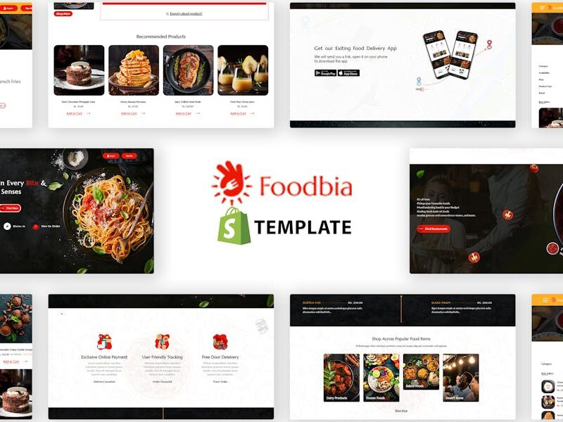 Foodbia - Restaurant, Food Delivery Shopify Theme