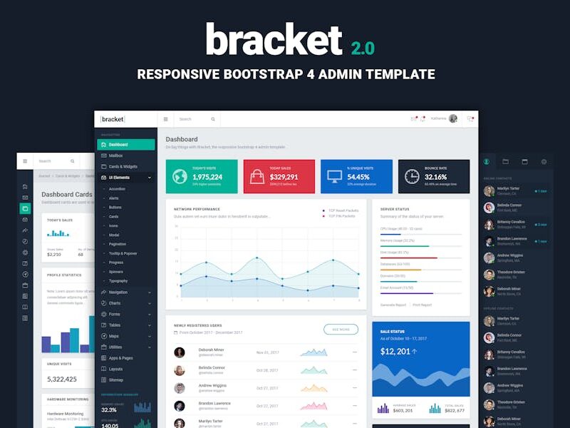 Bracket Responsive Bootstrap Admin Template