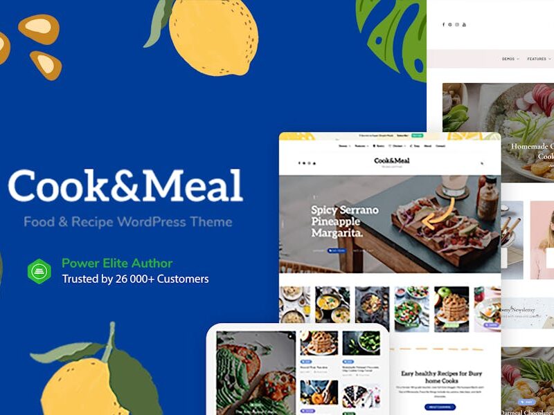 Cook&Meal - Food Blog & Recipe WordPress Theme