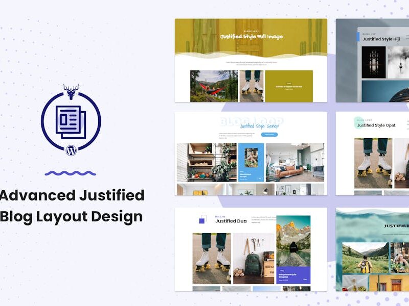 Advanced Justified Blog Layout Design