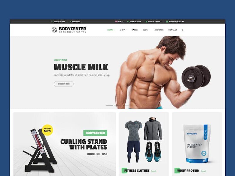 BodyCenter - Fitness WooCommerce WordPress Theme