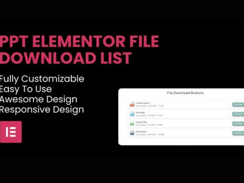 File Download List Elementor Widget