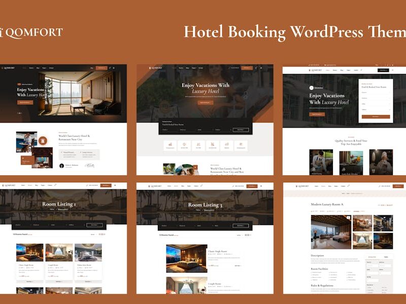 Hotel Booking WordPress Theme - Qomfort