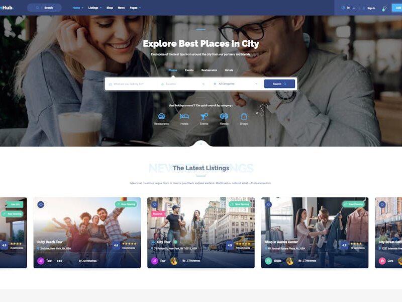 TownHub - Directory & Listing WordPress Theme