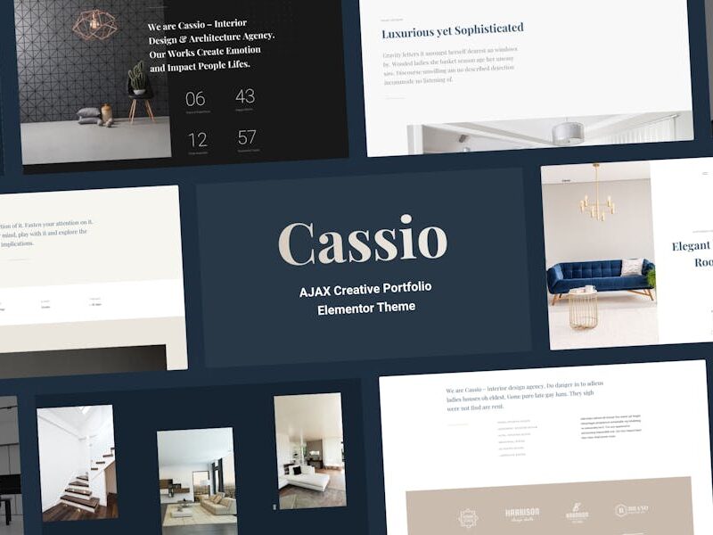 Cassio – Creative AJAX Elementor Theme
