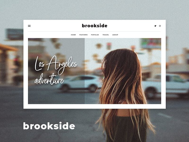 Brookside - Personal WordPress Blog Theme
