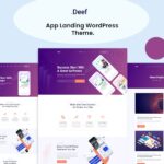 Deef – App Landing WordPress Theme Deef – App Landing WordPress Theme
