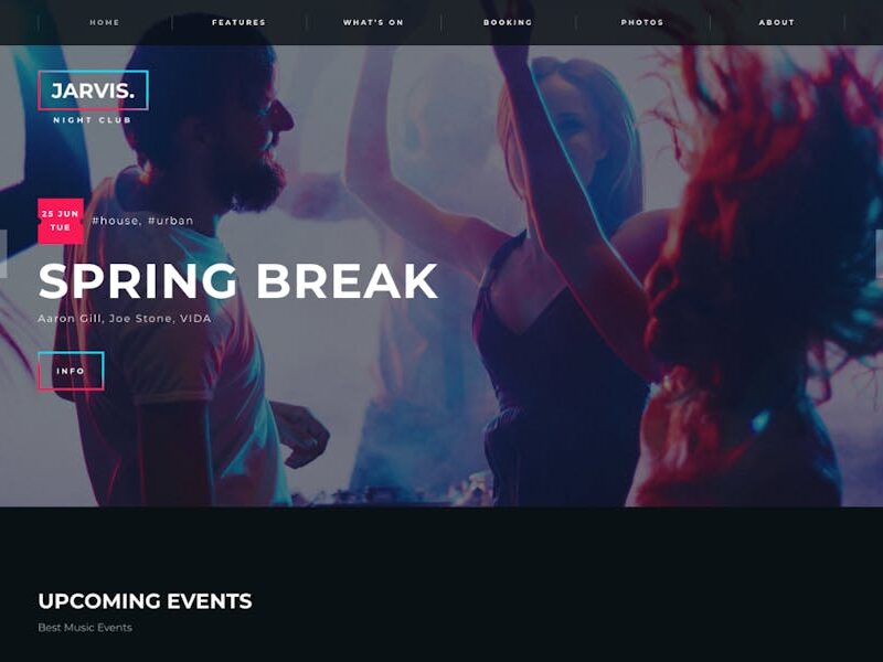 Jarvis - Night Club, Concert, Festival WordPress