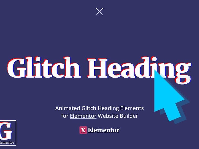 Glitch Heading for Elementor