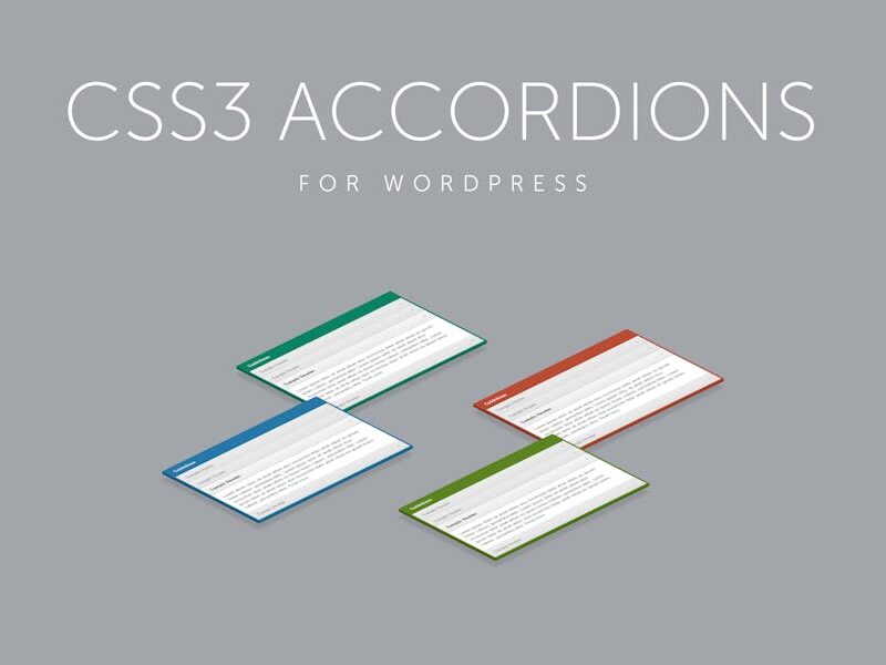 CSS3 Accordions for WordPress