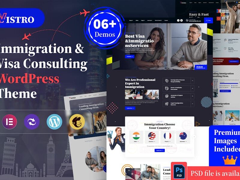 Vistro - Immigration Visa Consulting WordPress The