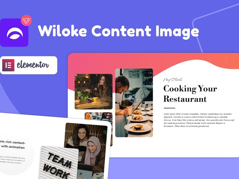 Wiloke Content Image Widget for Elementor