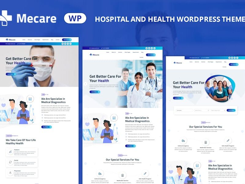 Mecare – Hospital and Health WordPress Theme