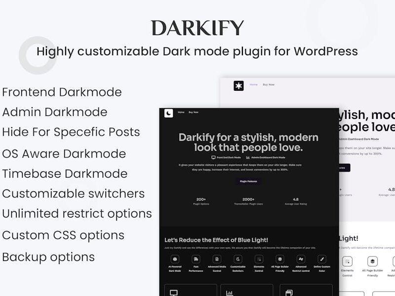 Darkify - WordPress Dark Mode Plugin