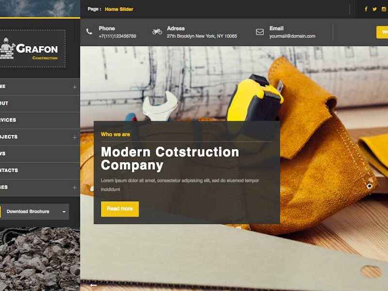 Grafon - Construction / Renovate Wordpress Theme